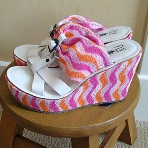 Fly London wedge sandals size 39